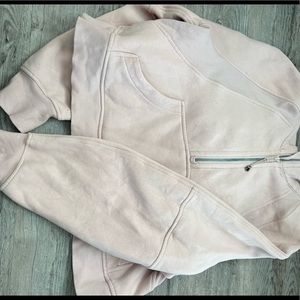 Scuba oversized half-zip hoodie